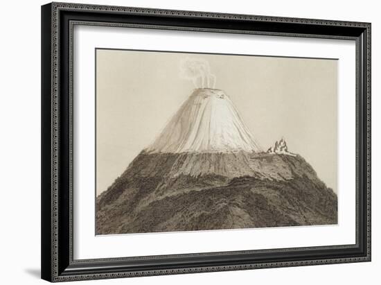 T.1594 Cotopaxi, Drawn by Stock from a Sketch by Humboldt, Engraved by Edmond Lebel (1834-1908)…-Friedrich Alexander, Baron Von Humboldt-Framed Giclee Print