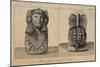 T.1596 Statue of an Aztec Priestess, Front and Back View, from Vol I of 'Researches Concerning…-Friedrich Alexander, Baron Von Humboldt-Mounted Giclee Print