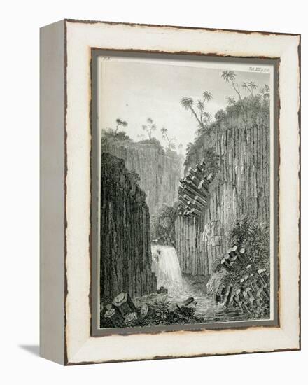 T.1597 Cascade of Regla, Near Mexico, from Vol I of 'Researches Concerning the Institutions and…-Friedrich Alexander, Baron Von Humboldt-Framed Premier Image Canvas