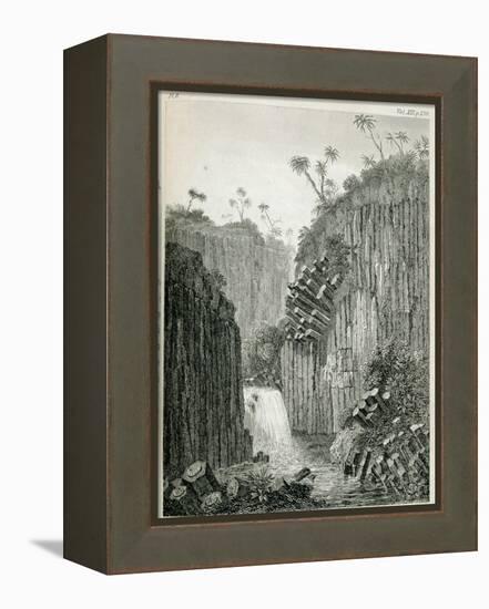 T.1597 Cascade of Regla, Near Mexico, from Vol I of 'Researches Concerning the Institutions and…-Friedrich Alexander, Baron Von Humboldt-Framed Premier Image Canvas