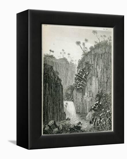 T.1597 Cascade of Regla, Near Mexico, from Vol I of 'Researches Concerning the Institutions and…-Friedrich Alexander, Baron Von Humboldt-Framed Premier Image Canvas