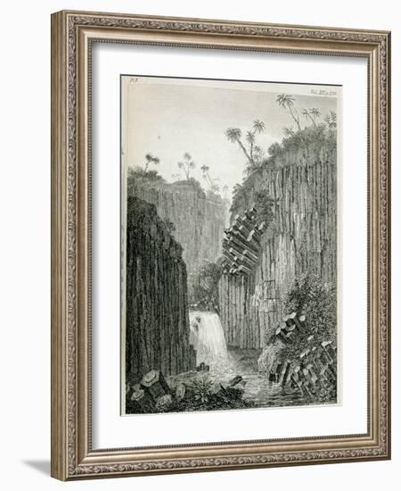 T.1597 Cascade of Regla, Near Mexico, from Vol I of 'Researches Concerning the Institutions and…-Friedrich Alexander, Baron Von Humboldt-Framed Giclee Print