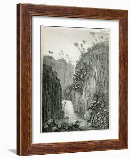 T.1597 Cascade of Regla, Near Mexico, from Vol I of 'Researches Concerning the Institutions and…-Friedrich Alexander, Baron Von Humboldt-Framed Giclee Print