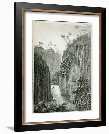 T.1597 Cascade of Regla, Near Mexico, from Vol I of 'Researches Concerning the Institutions and…-Friedrich Alexander, Baron Von Humboldt-Framed Giclee Print