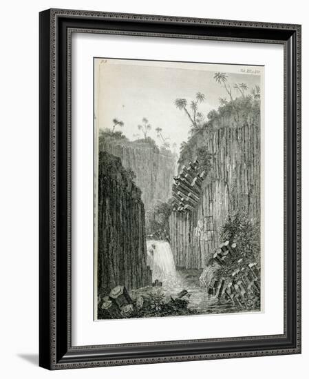 T.1597 Cascade of Regla, Near Mexico, from Vol I of 'Researches Concerning the Institutions and…-Friedrich Alexander, Baron Von Humboldt-Framed Giclee Print