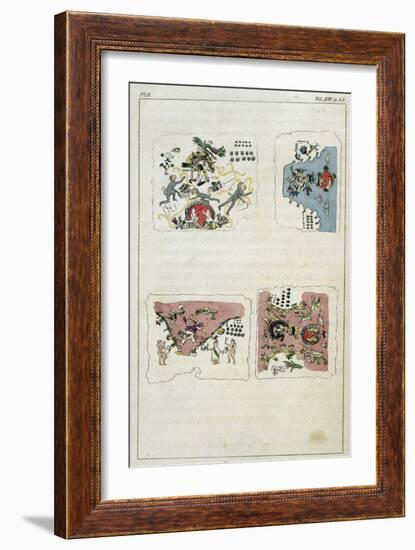 T.1601 Epochs of Nature According to the Aztech (Sic.) Mythology, from Vol II of 'Researches…-Friedrich Alexander, Baron Von Humboldt-Framed Giclee Print