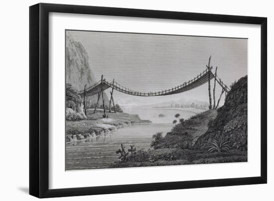 T.1603 Bridge of Ropes, Near Penipe, from Vol II of 'Researches Concerning the Institutions and…-Friedrich Alexander, Baron Von Humboldt-Framed Giclee Print