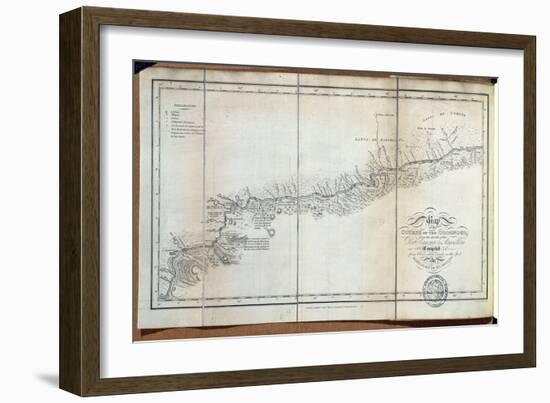 T.1608 Map of the Course of the Oroonoko from the Mouth of the Rio Sinaruco to Angostura, from…-Friedrich Alexander, Baron Von Humboldt-Framed Giclee Print