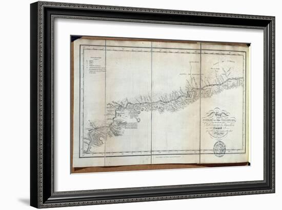 T.1608 Map of the Course of the Oroonoko from the Mouth of the Rio Sinaruco to Angostura, from…-Friedrich Alexander, Baron Von Humboldt-Framed Giclee Print