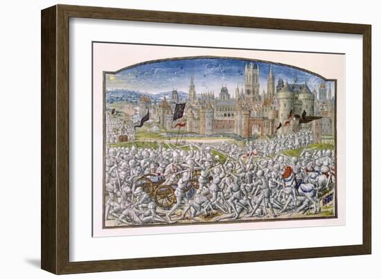 T.2 Fol.287 Victory of the Inhabitants of Ghent Led by Philipp Van Artevelde before Bruges in 1381-French-Framed Giclee Print