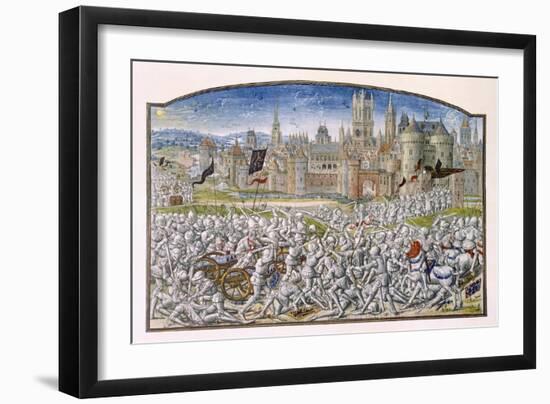 T.2 Fol.287 Victory of the Inhabitants of Ghent Led by Philipp Van Artevelde before Bruges in 1381-French-Framed Giclee Print