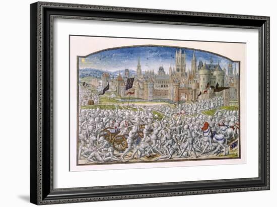 T.2 Fol.287 Victory of the Inhabitants of Ghent Led by Philipp Van Artevelde before Bruges in 1381-French-Framed Giclee Print