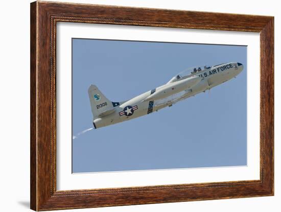 T-33 Shooting Star Flying over Watsonville, California-Stocktrek Images-Framed Photographic Print