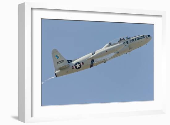 T-33 Shooting Star Flying over Watsonville, California-Stocktrek Images-Framed Photographic Print