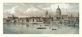 View of the Bank of the Thames I-T^ Baynes-Mounted Art Print