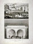 Two Views of the Thames Tunnel, Commemorating the Visit by Queen Victoria, London, 1843-T Brandon-Premier Image Canvas