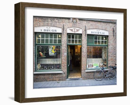 T Brugs Beertje, Bar, Bruges, Belgium, Europe-Martin Child-Framed Photographic Print