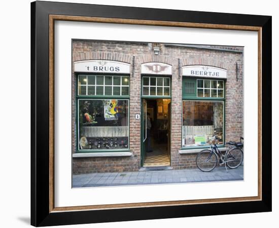T Brugs Beertje, Bar, Bruges, Belgium, Europe-Martin Child-Framed Photographic Print