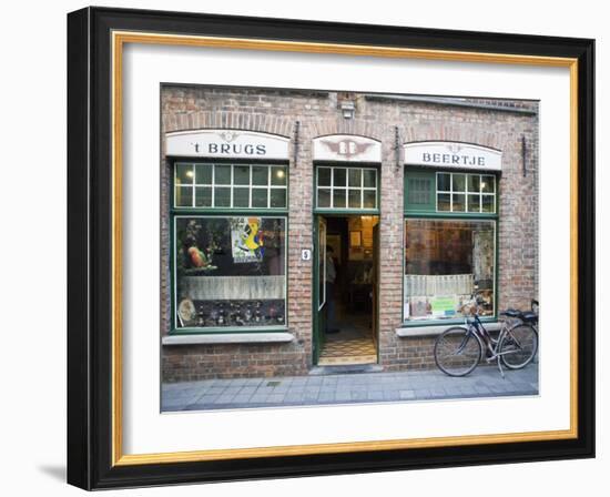 T Brugs Beertje, Bar, Bruges, Belgium, Europe-Martin Child-Framed Photographic Print