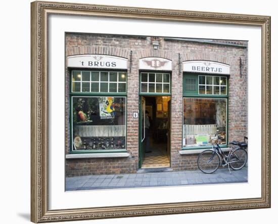 T Brugs Beertje, Bar, Bruges, Belgium, Europe-Martin Child-Framed Photographic Print