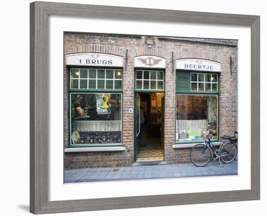 T Brugs Beertje, Bar, Bruges, Belgium, Europe-Martin Child-Framed Photographic Print