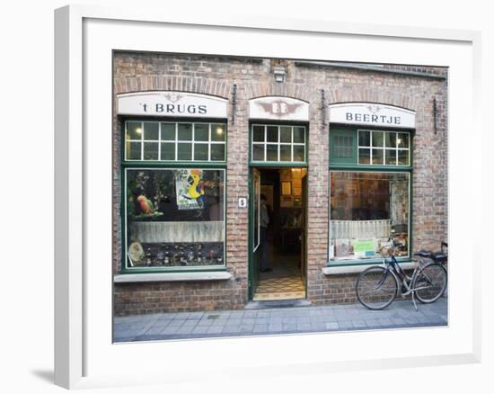 T Brugs Beertje, Bar, Bruges, Belgium, Europe-Martin Child-Framed Photographic Print