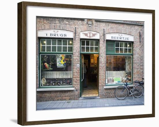 T Brugs Beertje, Bar, Bruges, Belgium, Europe-Martin Child-Framed Photographic Print