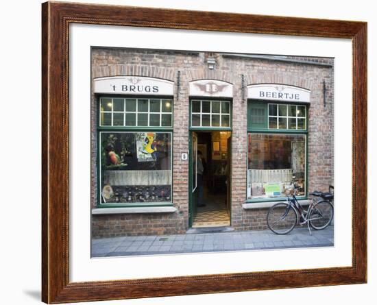 T Brugs Beertje, Bar, Bruges, Belgium, Europe-Martin Child-Framed Photographic Print
