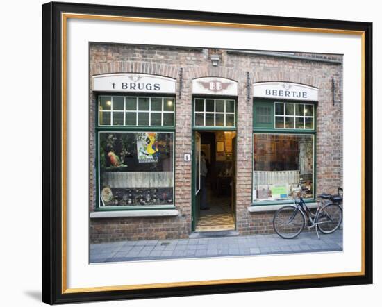 T Brugs Beertje, Bar, Bruges, Belgium, Europe-Martin Child-Framed Photographic Print