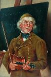 Old Man with a Violin-T. Clare-Giclee Print