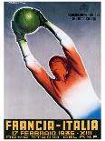 Francia-Italia Football, 1935-T^ Corbella-Framed Giclee Print