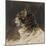 T? de chat ; vers 1824-1829-Eugene Delacroix-Mounted Giclee Print