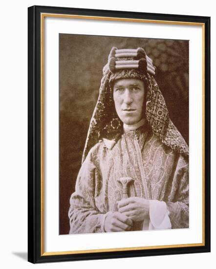 T.E. Lawrence in Arab Costume During Wwi, C.1914-18-null-Framed Photographic Print