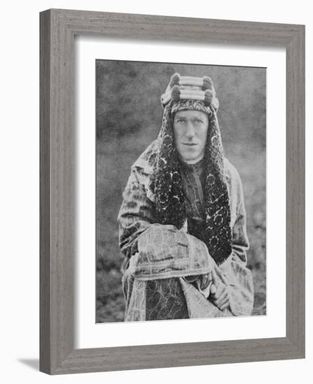 T E Lawrence (Lawrence of Arabia) in Arab Dress-null-Framed Photographic Print