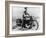 T E Lawrence (Lawrence of Arabia) Sitting on His Motorbike-null-Framed Photographic Print