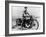 T E Lawrence (Lawrence of Arabia) Sitting on His Motorbike-null-Framed Photographic Print