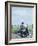 T E Lawrence on His Motorcyle-John Keay-Framed Giclee Print