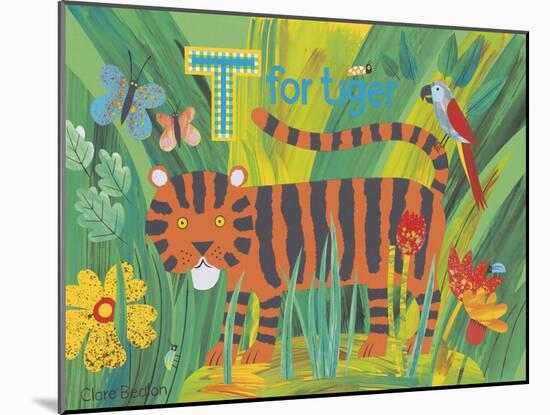 T for Tiger-Clare Beaton-Mounted Giclee Print