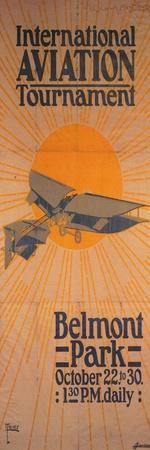 'International Aviation Tournament At Belmont Park' Art Print T