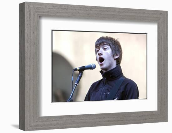 T in the Park' July 2007 Arctic Monkeys Perform on the Main Stage of T in the Park-null-Framed Photographic Print