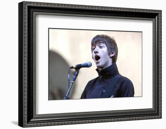 T in the Park' July 2007 Arctic Monkeys Perform on the Main Stage of T in the Park-null-Framed Photographic Print