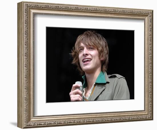 T in the Park' July 2007 Paulo Nutini Wows the Crowd on the Main Stage-null-Framed Photographic Print