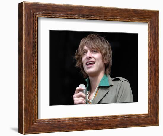 T in the Park' July 2007 Paulo Nutini Wows the Crowd on the Main Stage-null-Framed Photographic Print