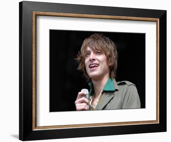 T in the Park' July 2007 Paulo Nutini Wows the Crowd on the Main Stage-null-Framed Photographic Print