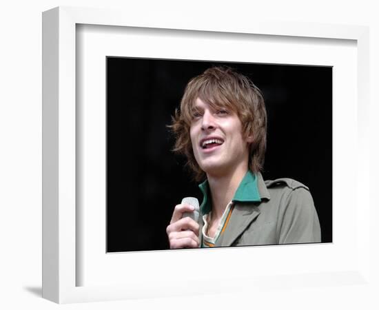 T in the Park' July 2007 Paulo Nutini Wows the Crowd on the Main Stage-null-Framed Photographic Print