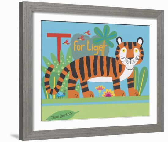 T is for Timmy Tiger-Clare Beaton-Framed Giclee Print