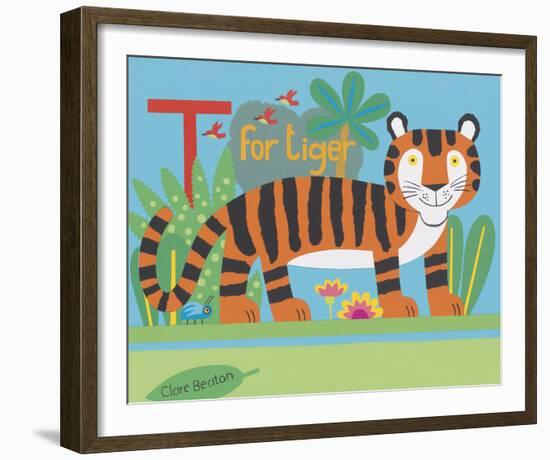 T is for Timmy Tiger-Clare Beaton-Framed Giclee Print