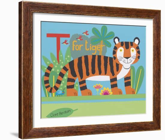 T is for Timmy Tiger-Clare Beaton-Framed Giclee Print