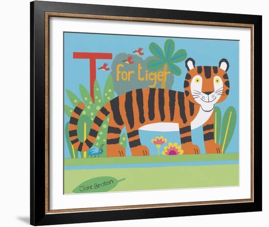 T is for Timmy Tiger-Clare Beaton-Framed Giclee Print