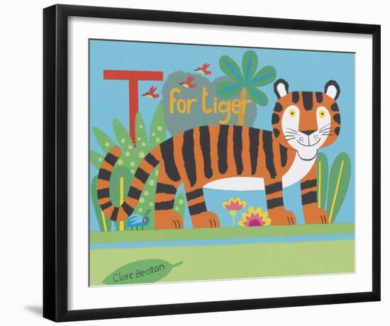 T is for Timmy Tiger-Clare Beaton-Framed Giclee Print